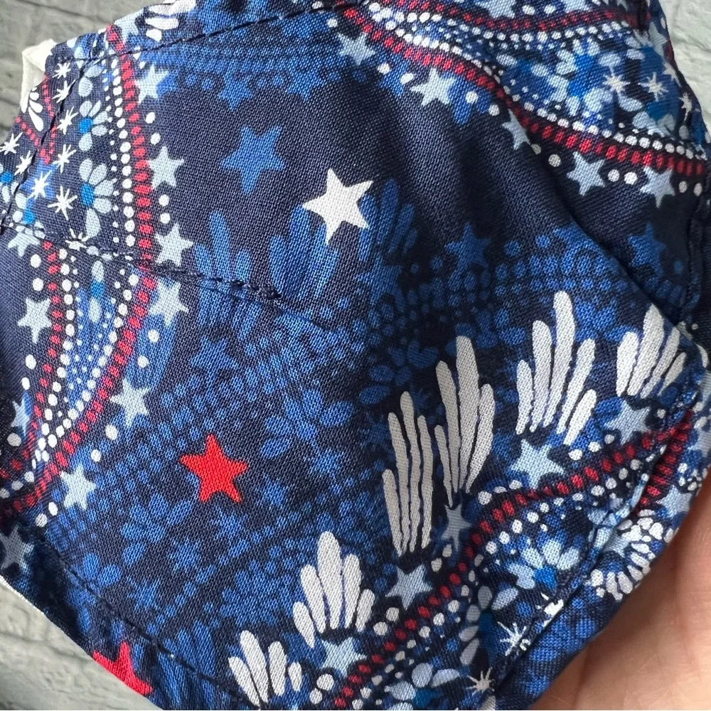 NWT Vera Bradley Patriotic Star Paisley Print Face Mask